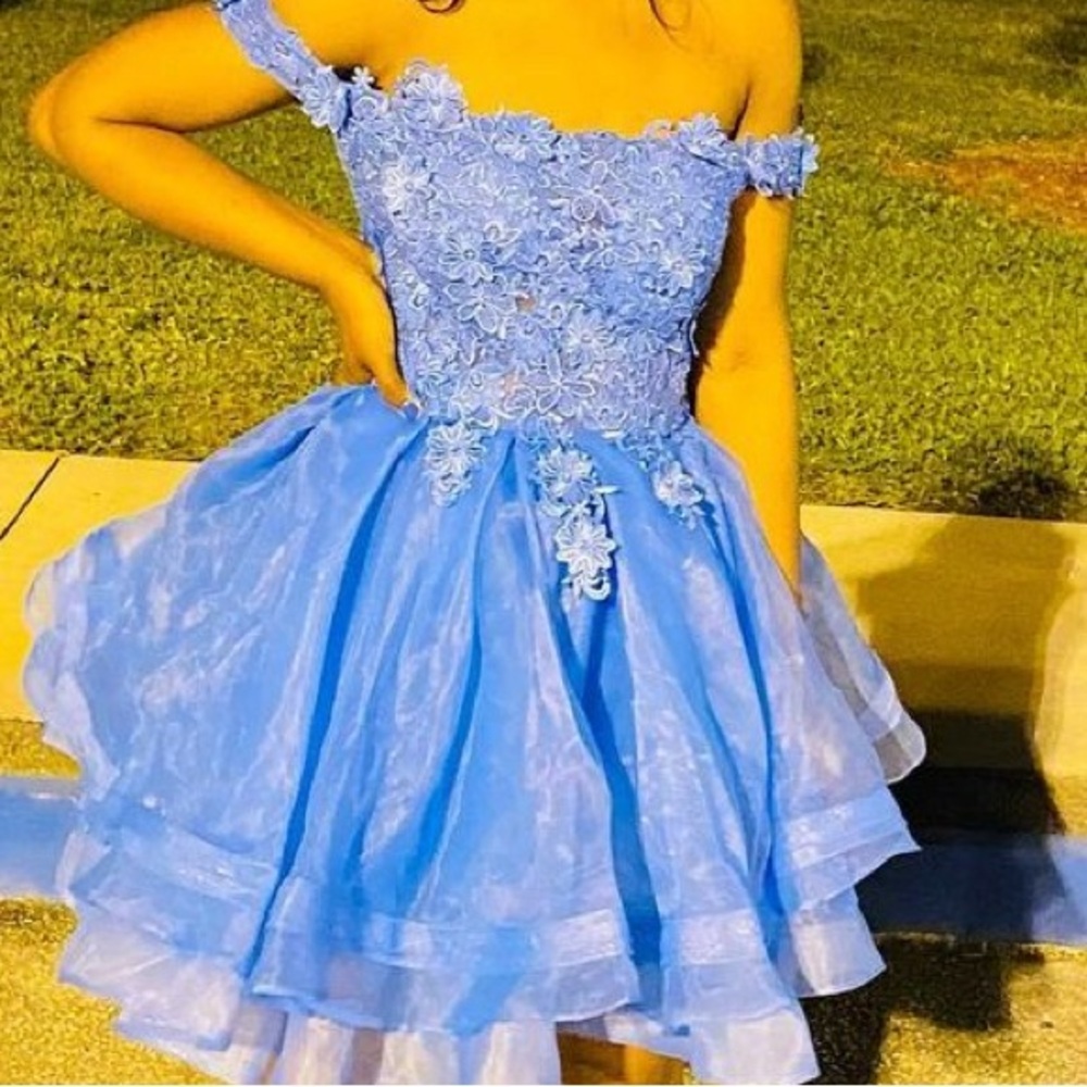 Blue dress